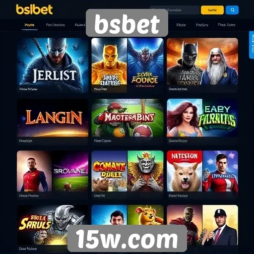 Disponibilidade de jogos e opções de apostas em bsbet